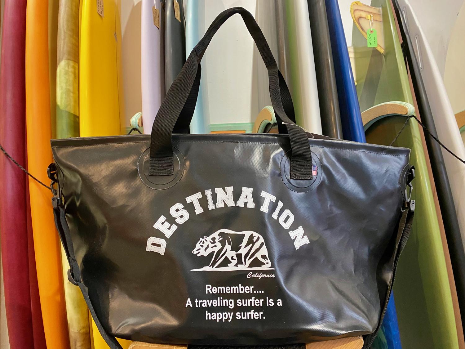 DESTINATION WET TOTE BAG BEAR LOGO BLK