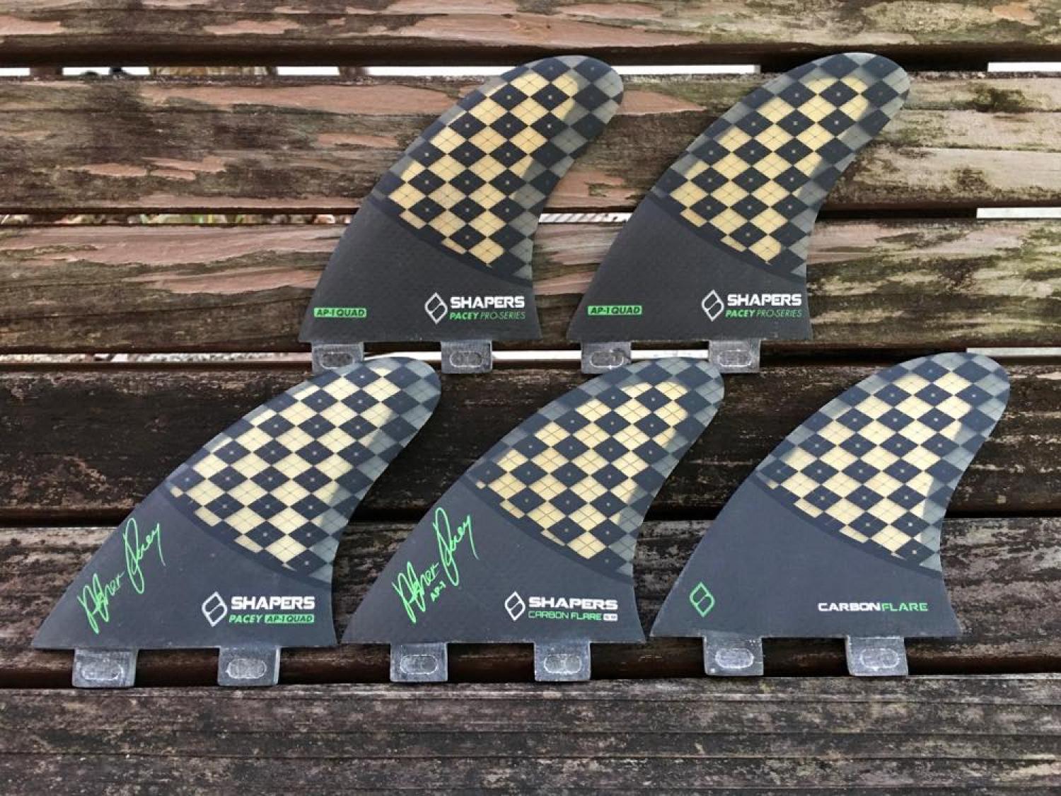 Shapers Fins CARBON FLARE AP 01 FCS Five Fin Set