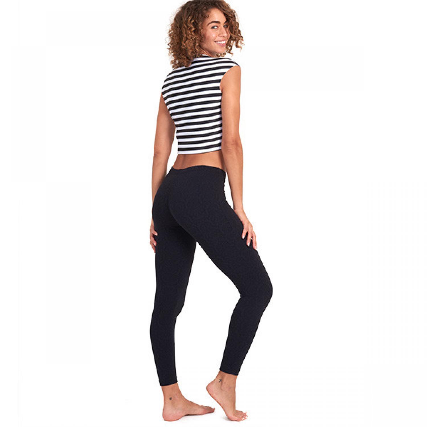 Seea Balboa Surf Leggings - Black Lace