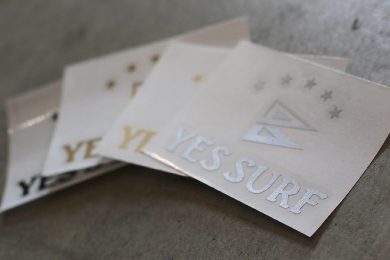 YES SURF LOGO  S  cutting sticker