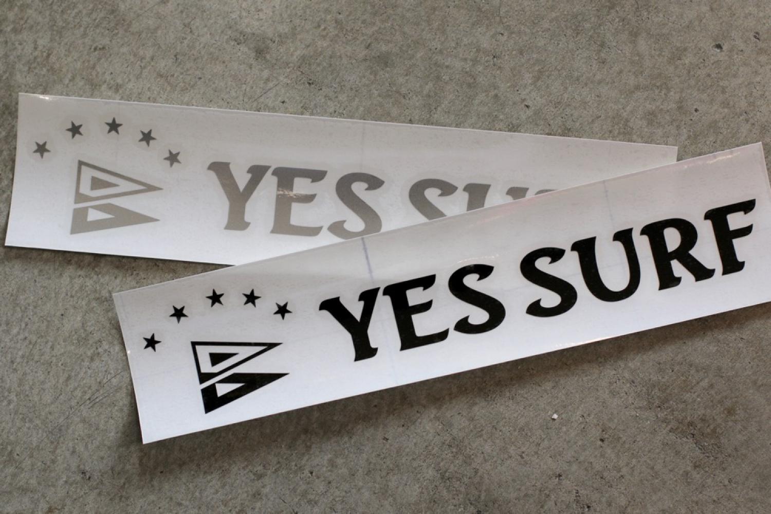 YES SURF LOGO   cutting sticker