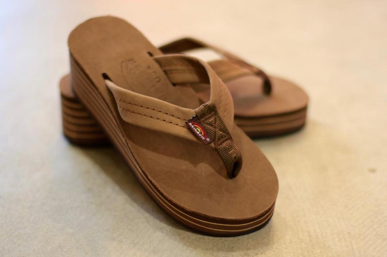 RAINBOW SANDALS WOMEN'S　DARK　BROWN