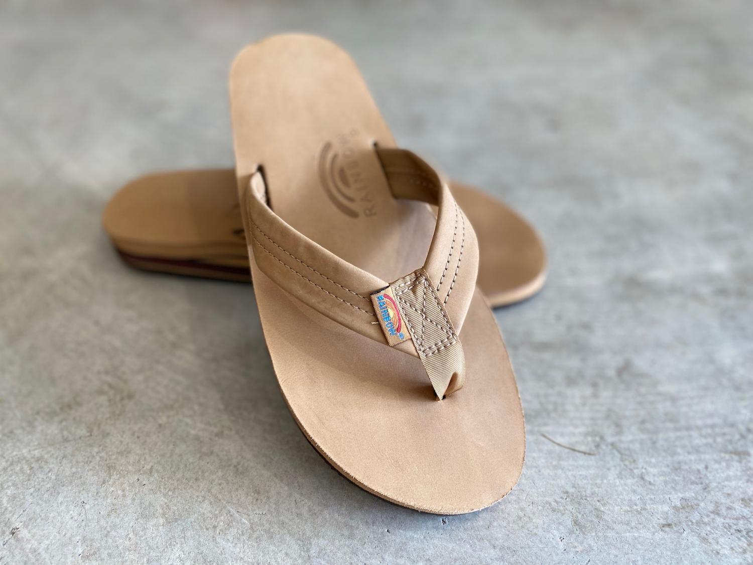 RAINBOW SANDALS MEN'S SIERRA BROWN クラシックレザー ダブルミッドソール