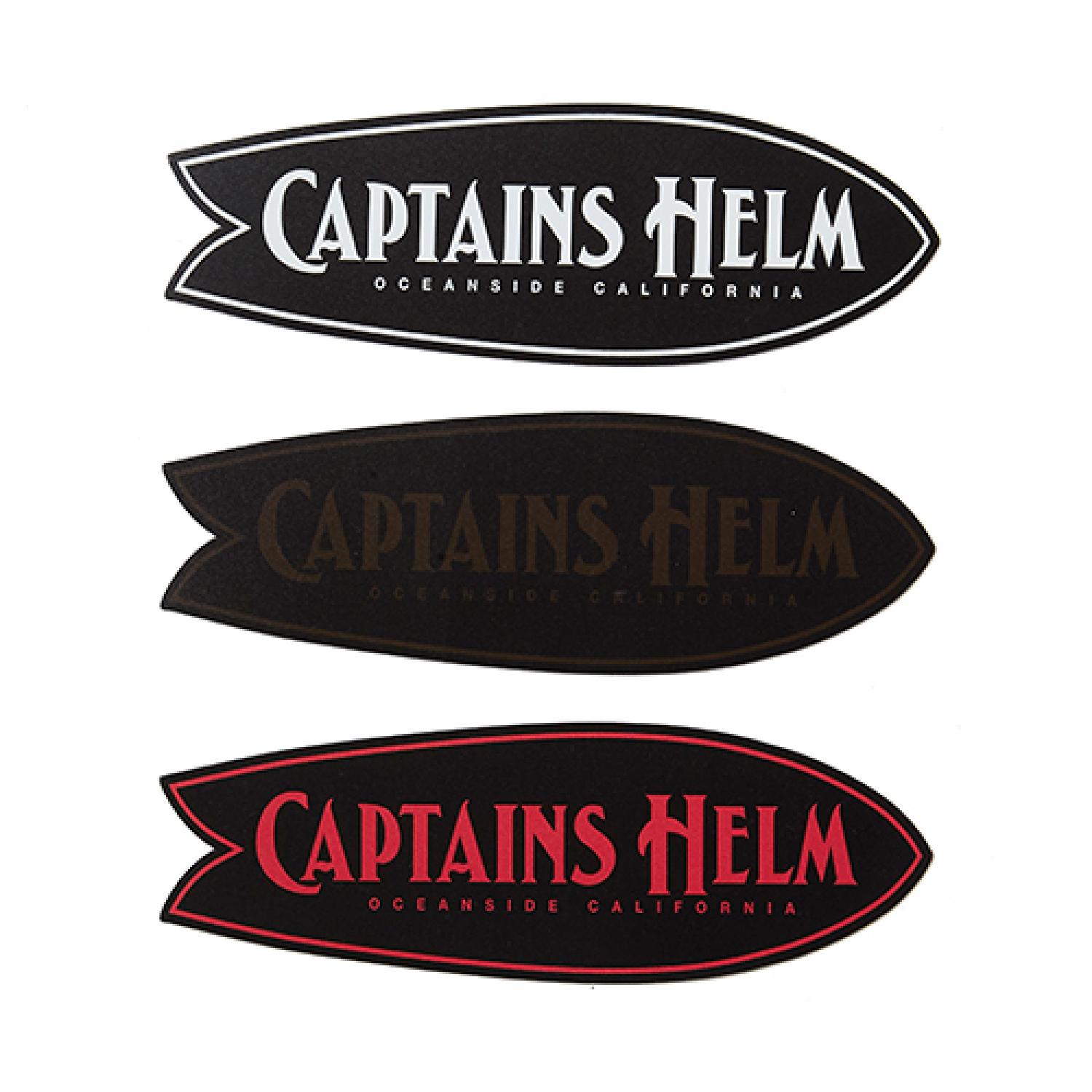 CAPTAINS HELM FISH MAGNET STICKER