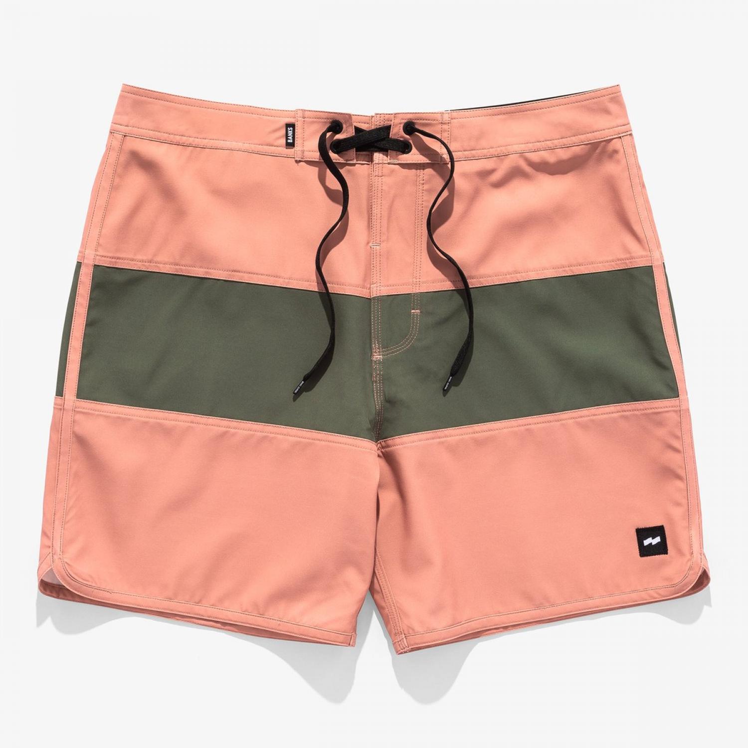 BANKS JOURNAL VALIDATE BOARDSHORT SALMON