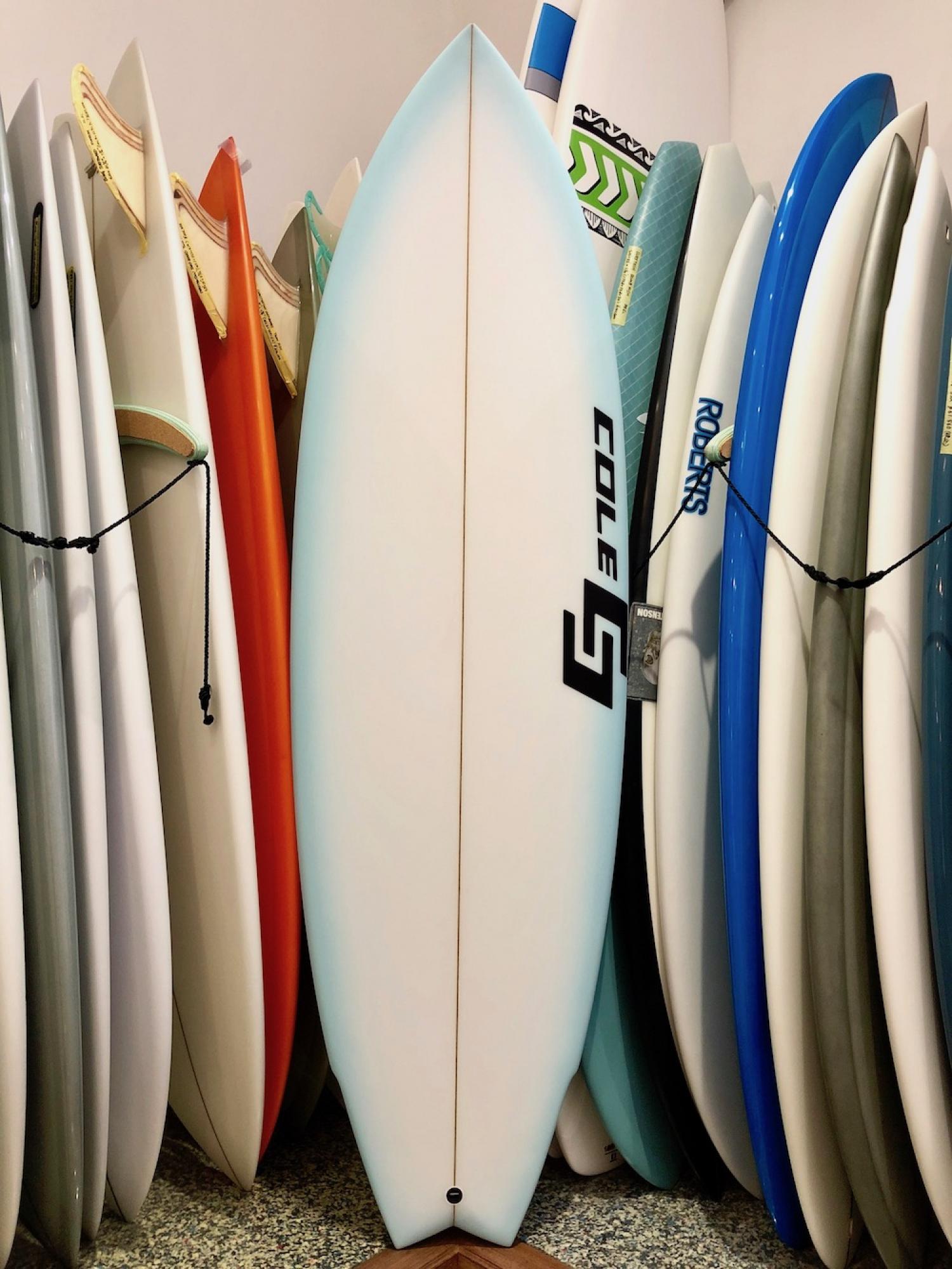 Road Tripper COLE SURFBOARDS 5.8 Cyan Fade Airbrush 