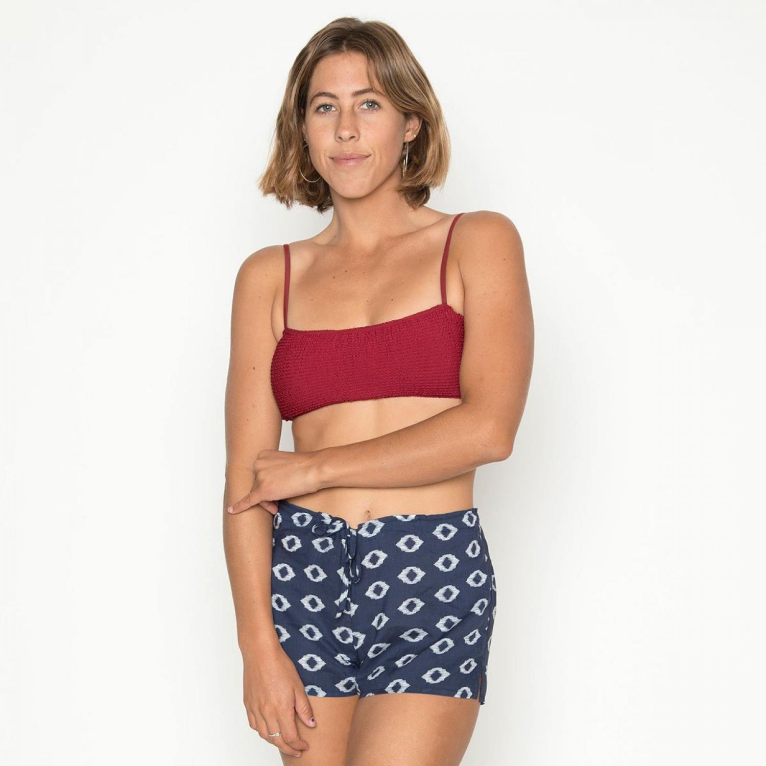 Seea Evie Short Navy Ikat