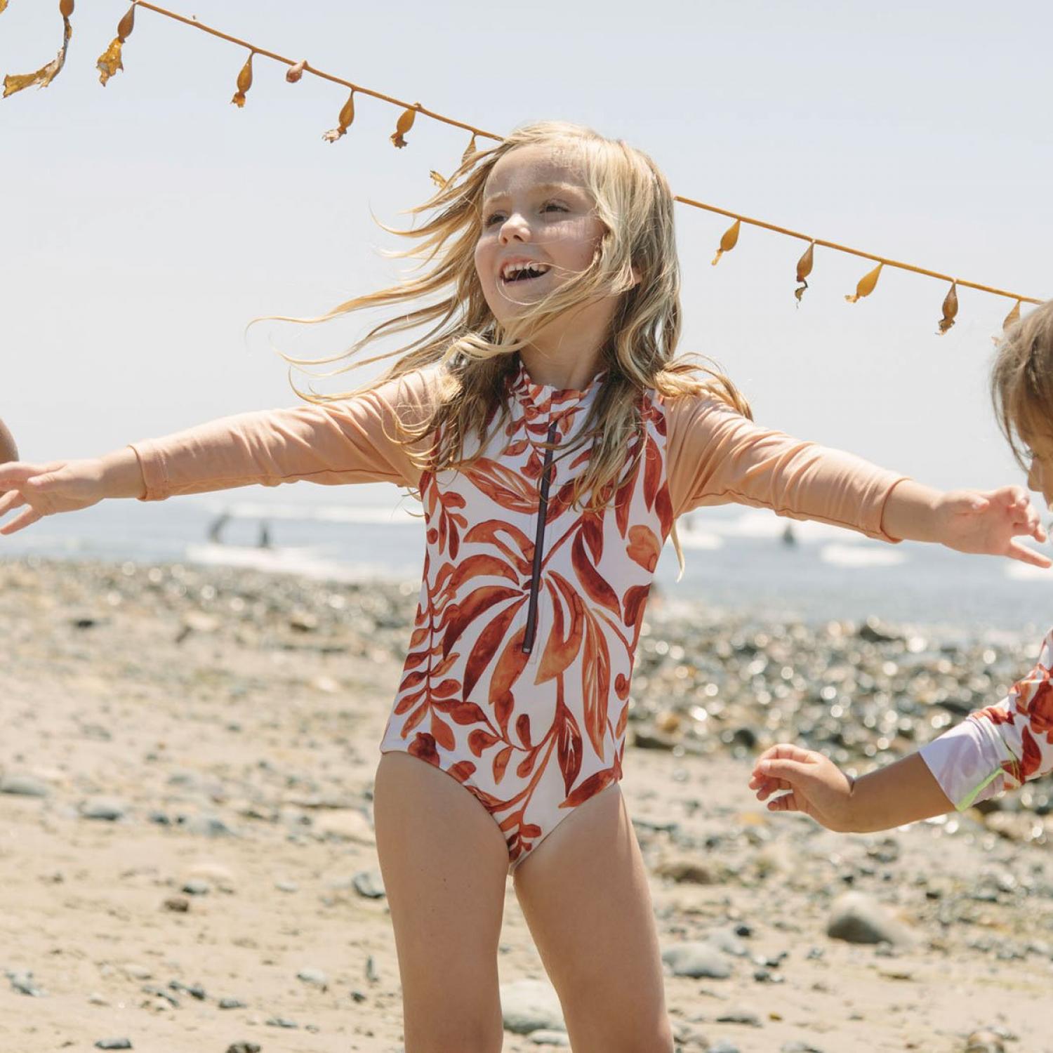 Mini Seea Sandpiper Kids Bodysuit Kelp