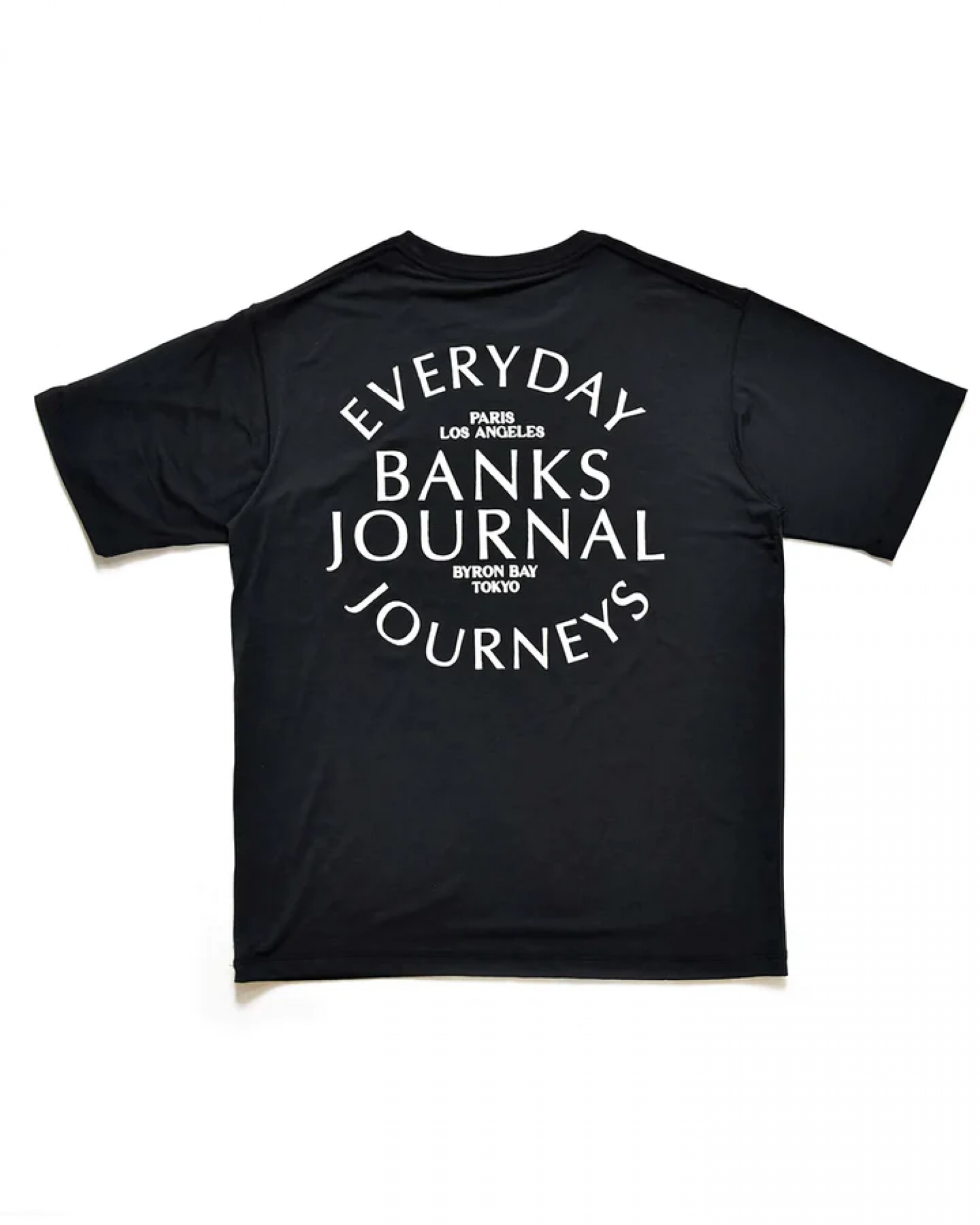 BANKS JOURNAL ELI HYBRID TEE BLK