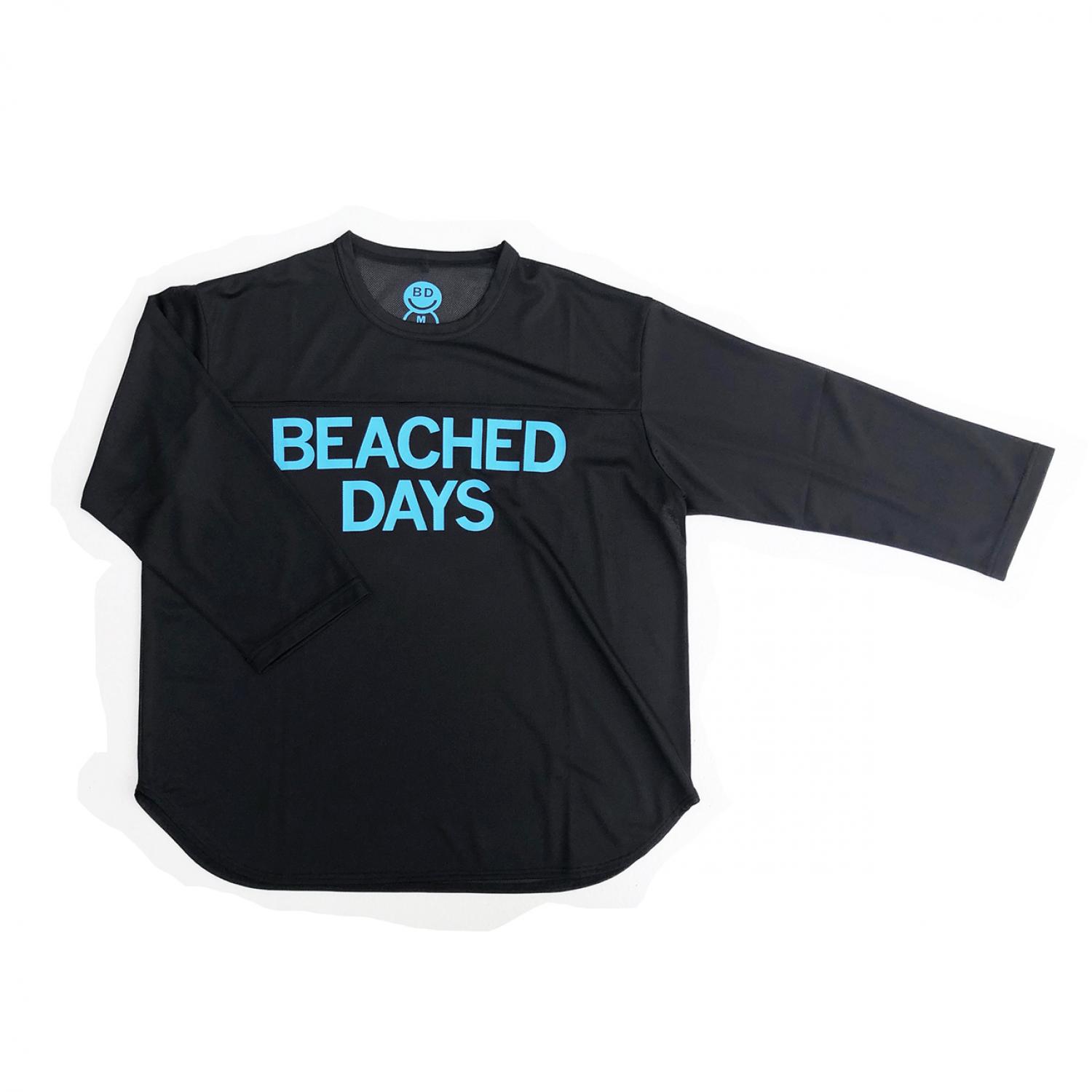 BEACHED DAYS Mesh QS Tee Black