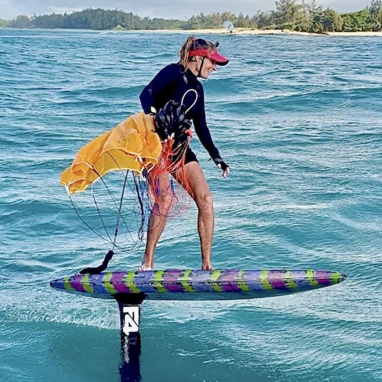 Kaohi INVIZ Leash + COIL COVER designed for PARAWINGING