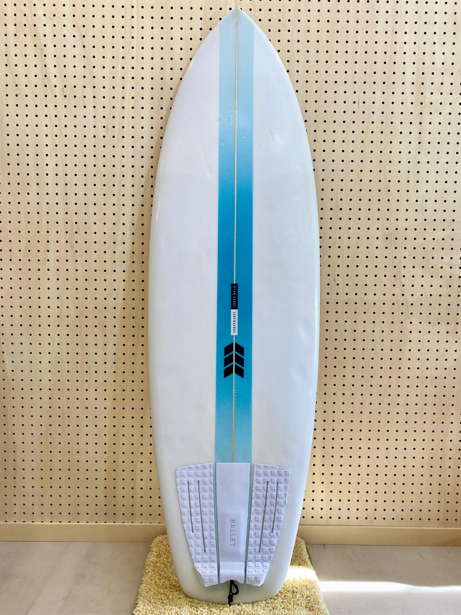USED (The Soap Box Derby Blue 5.8 RYAN SAKAL SURFBOARDS)