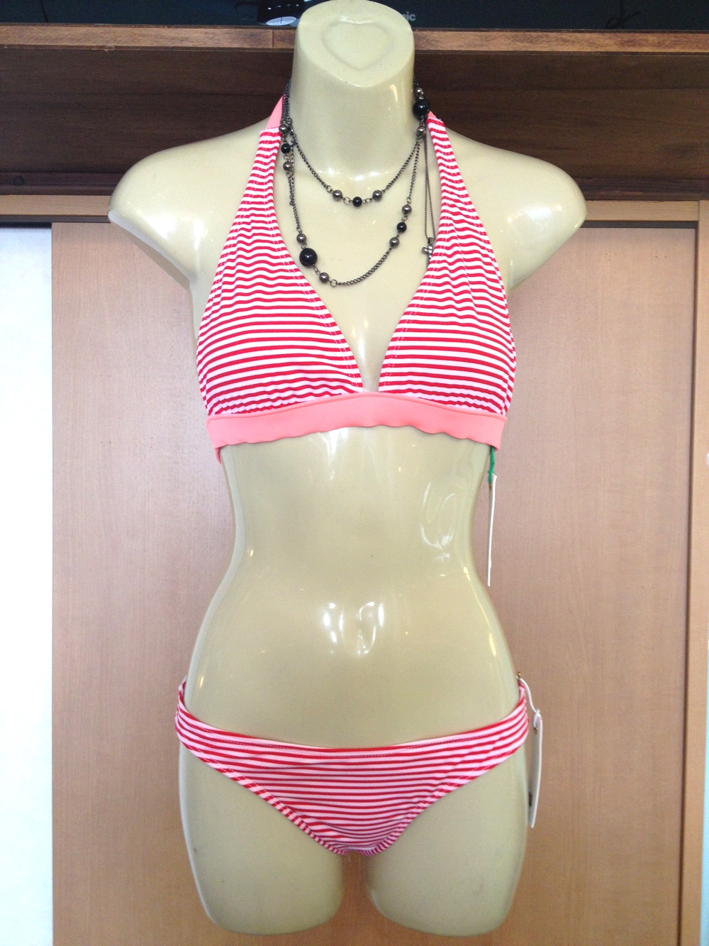 Seea（シーア） Solimar Bikini（ソリマービキニ） Pink Stripe XS|沖縄サーフィンショップ「YES SURF」